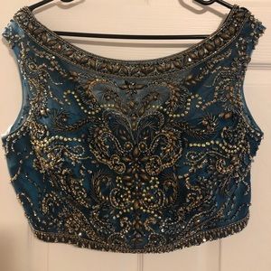 Alyce Paris Two piece gown (Teal)